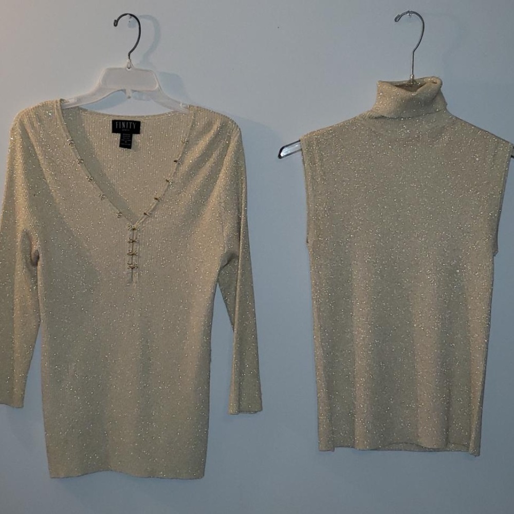 Gold 2 Piece Sweater